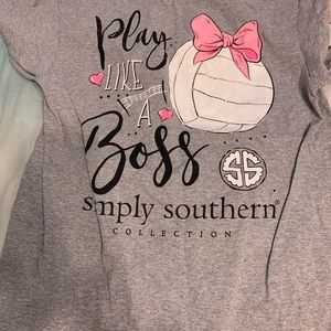 Gray volleyball T-shirt